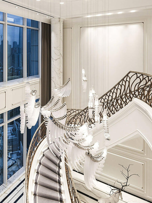Tiered Palmette Chandelier-DWHOME
