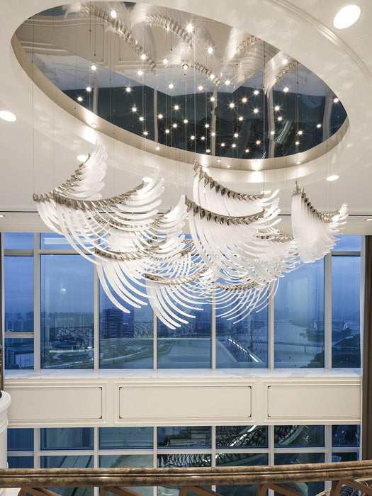 Tiered Palmette Chandelier-DWHOME