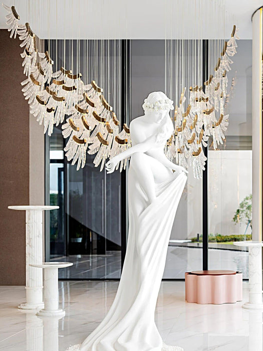 Tiered Palmette Chandelier-DWHOME