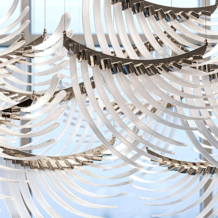 Tiered Palmette Chandelier-DWHOME