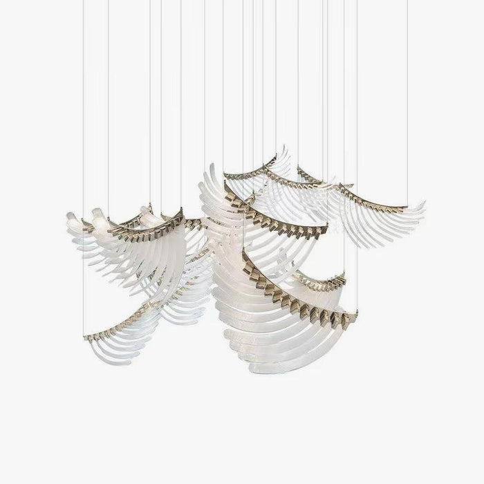 Tiered Palmette Chandelier-DWHOME