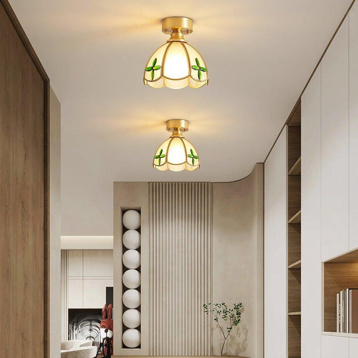 Tiffany Floral Ceiling Lamp-DWHOME