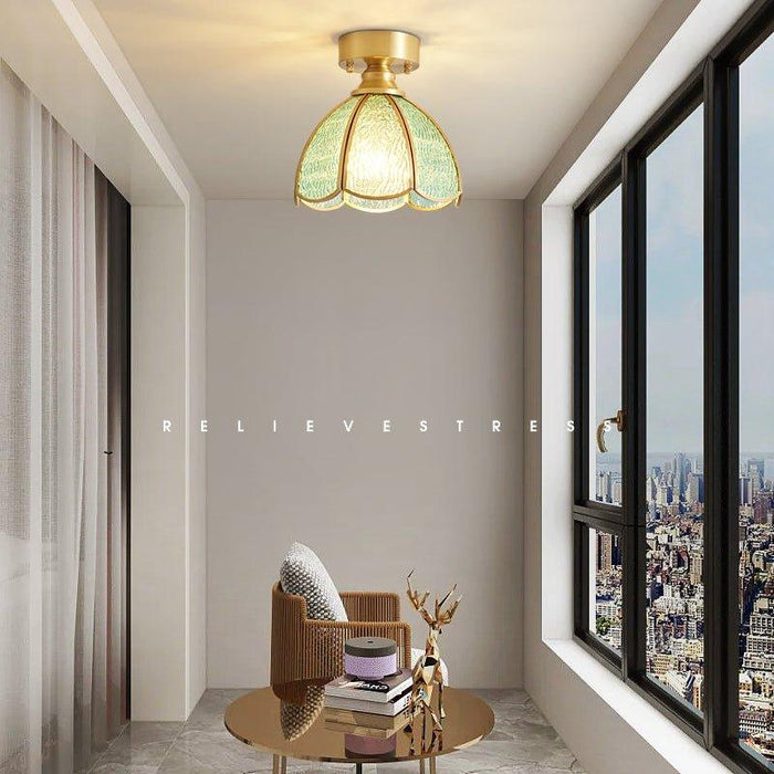 Tiffany Floral Ceiling Lamp-DWHOME