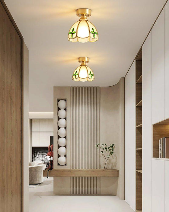 Tiffany Floral Ceiling Lamp-DWHOME