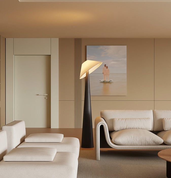 Tilt Hat Wooden Floor Lamp - DWHOME