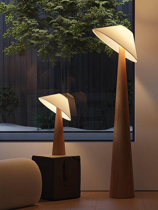 Tilt Hat Wooden Table Lamp - DWHOME