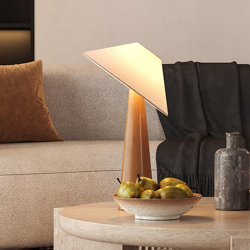 Tilt Hat Wooden Table Lamp - DWHOME