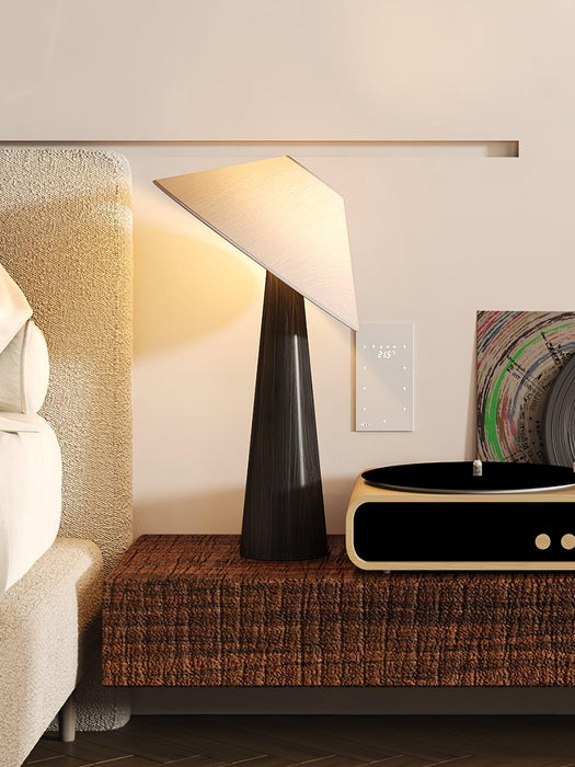 Tilt Hat Wooden Table Lamp - DWHOME