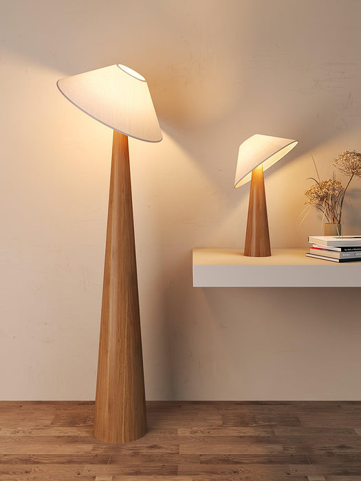 Tilt Hat Wooden Table Lamp - DWHOME