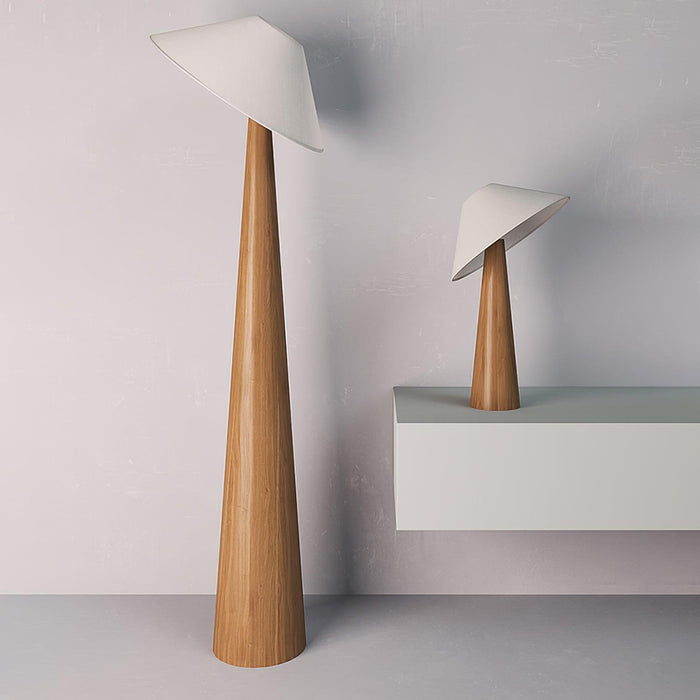 Tilt Hat Wooden Table Lamp - DWHOME