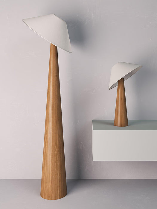 Tilt Hat Wooden Floor Lamp - DWHOME