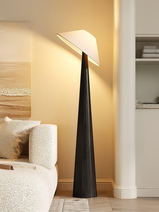 Tilt Hat Wooden Floor Lamp - DWHOME