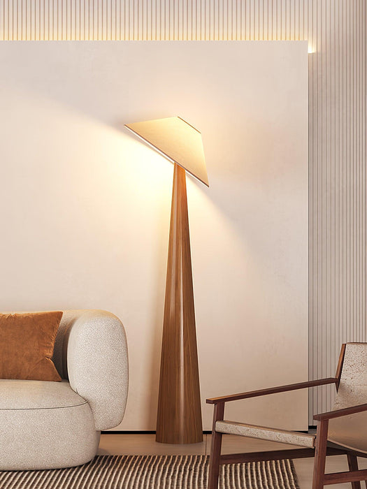 Tilt Hat Wooden Floor Lamp - DWHOME