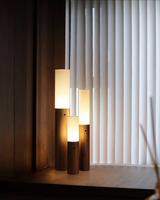 Timber Column Floor Lamp-DWHOME