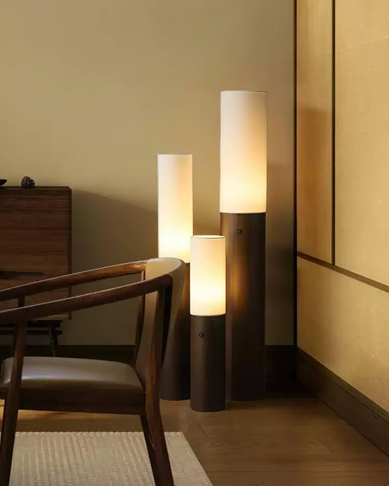 Timber Column Floor Lamp-DWHOME