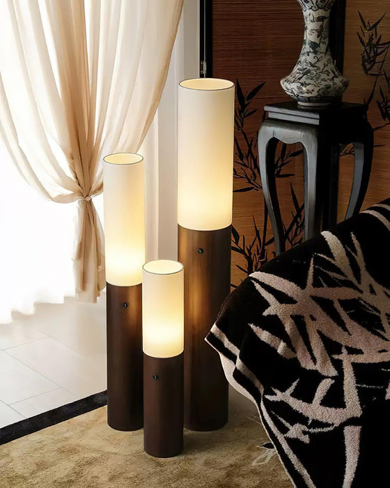 Timber Column Floor Lamp-DWHOME