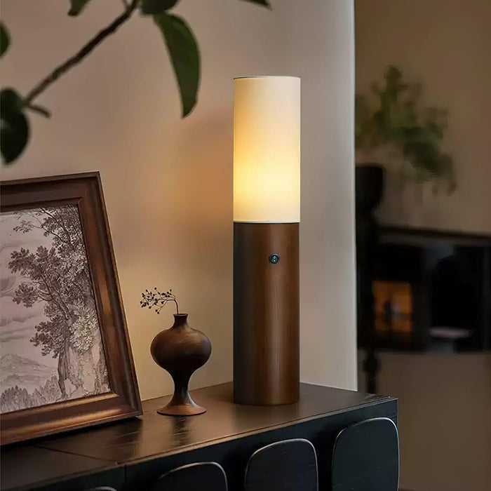 Timber Column Floor Lamp-DWHOME