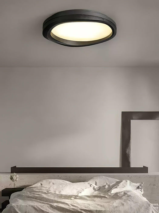 Timber Round Wood Ceiling Lamp-DWHOME