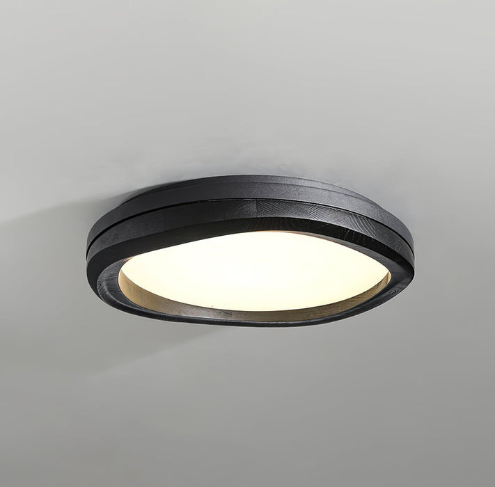 Timber Round Wood Ceiling Lamp-DWHOME