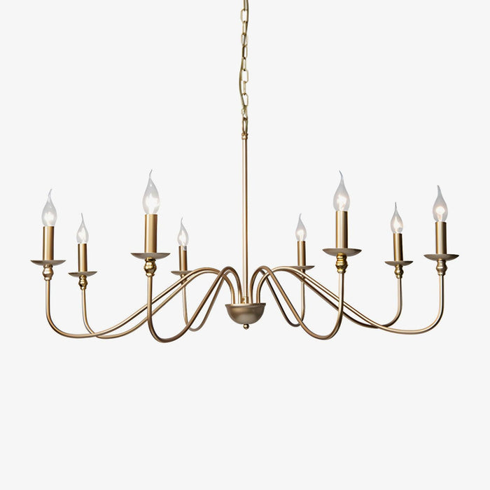 Timeless Gold Candle Chandelier-DWHOME