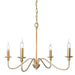 Timeless Gold Candle Chandelier-DWHOME