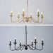 Timeless Gold Candle Chandelier-DWHOME