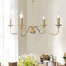Timeless Gold Candle Chandelier-DWHOME