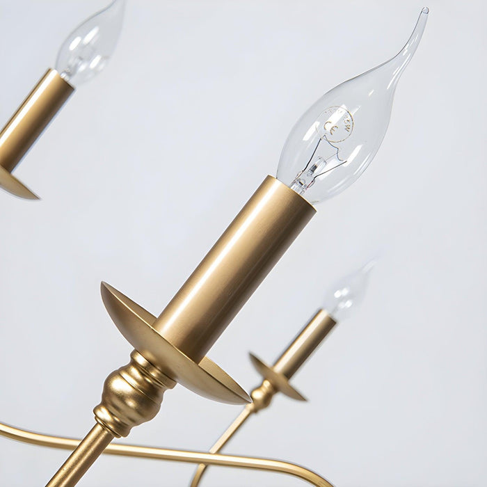 Timeless Gold Candle Chandelier-DWHOME