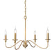 Timeless Gold Candle Chandelier-DWHOME