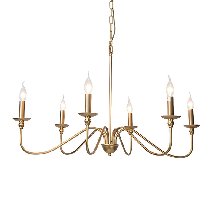 Timeless Gold Candle Chandelier-DWHOME