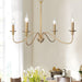 Timeless Gold Candle Chandelier-DWHOME