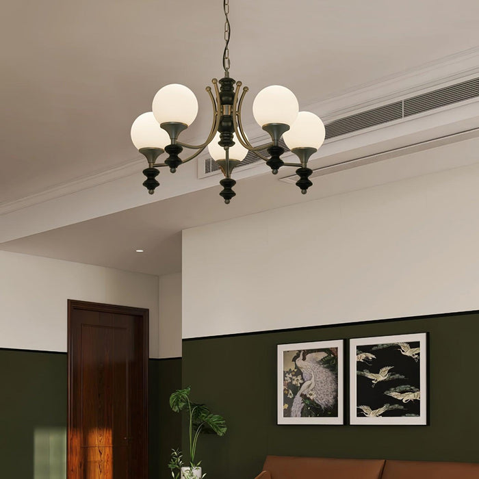 Tina Wooden Chandelier-DWHOME