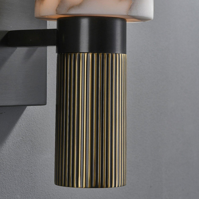 Torch Alabaster Sconce-DWHOME