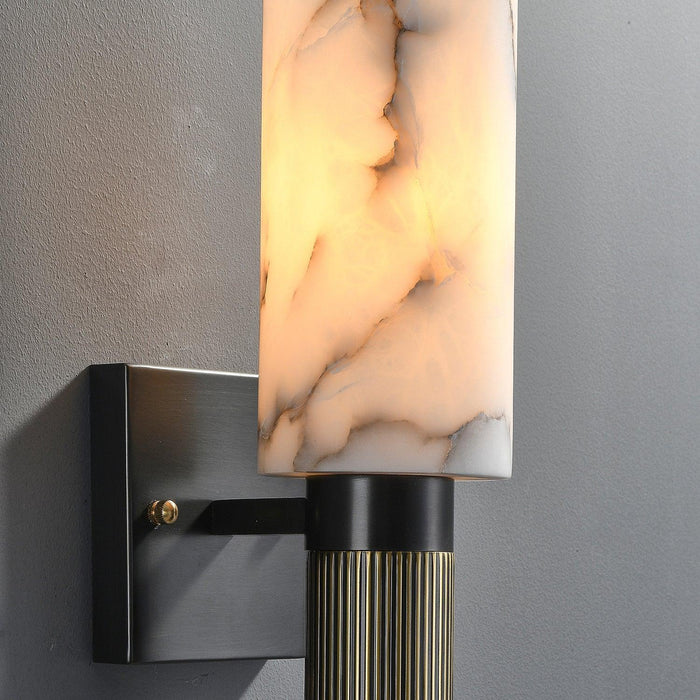 Torch Alabaster Sconce-DWHOME
