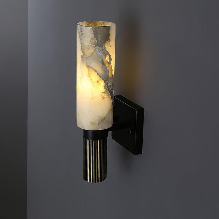 Torch Alabaster Sconce-DWHOME
