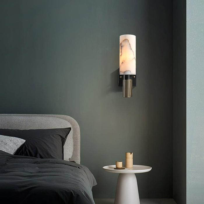 Torch Alabaster Sconce-DWHOME