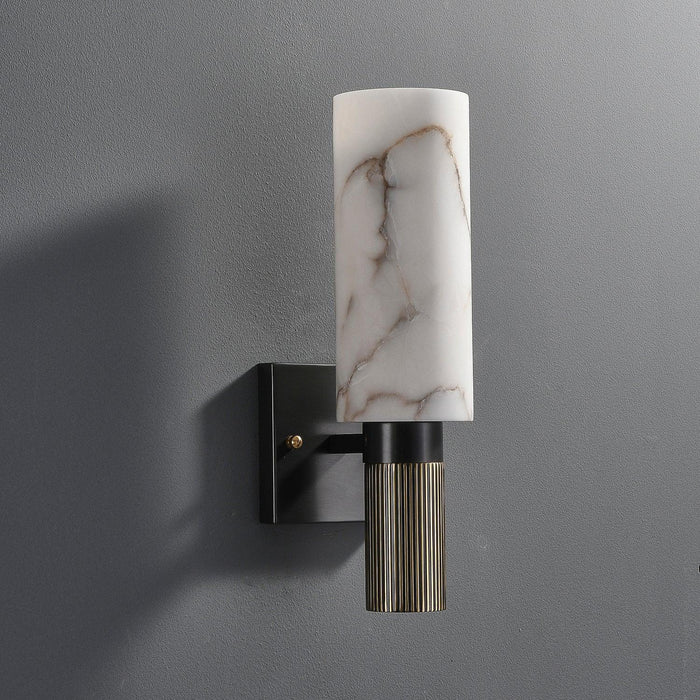 Torch Alabaster Sconce-DWHOME