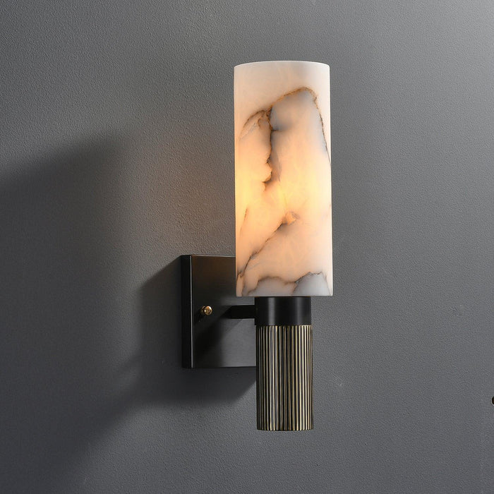 Torch Alabaster Sconce-DWHOME