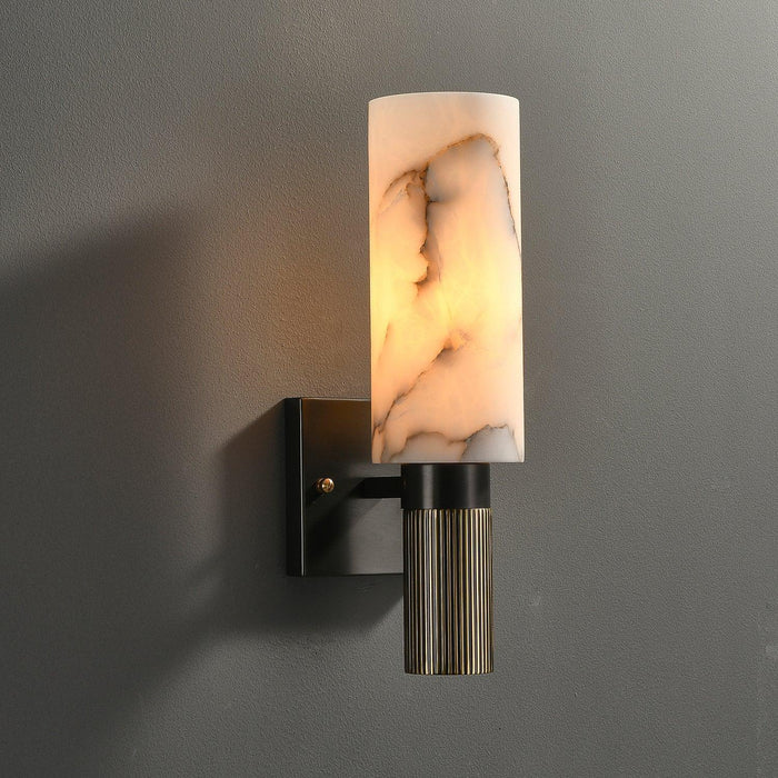 Torch Alabaster Sconce-DWHOME