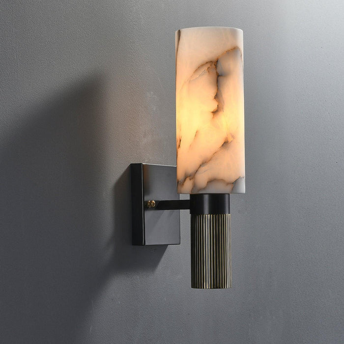 Torch Alabaster Sconce-DWHOME