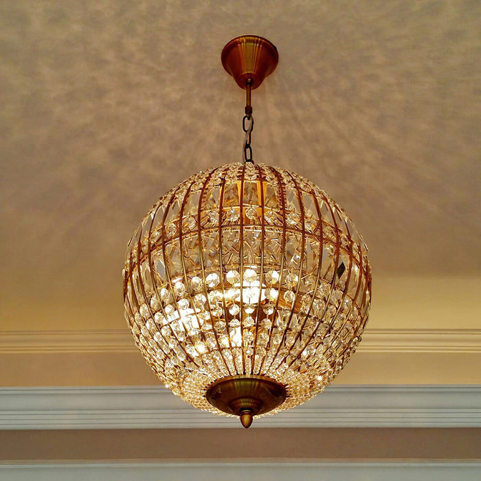 Traditional Gold Globe Chandelier - DWHOME