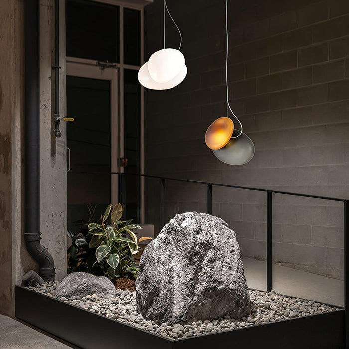 Translucent Frosted Glass Pendant Light-DWHOME