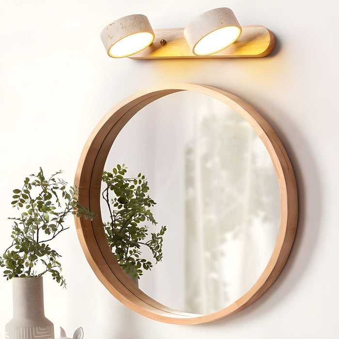 Travertine Duo Wall Light-DWHOME