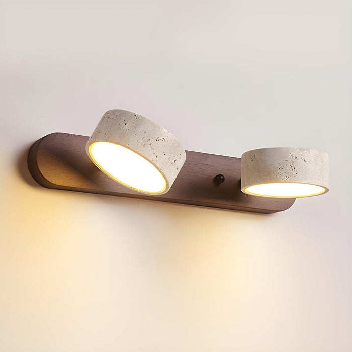 Travertine Duo Wall Light-DWHOME