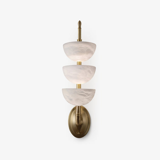 Triple Alabaster Wall Sconce-DWHOME