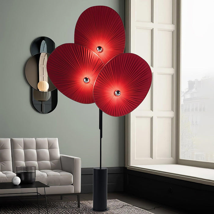 Triple Floral Floor Lamp-DWHOME