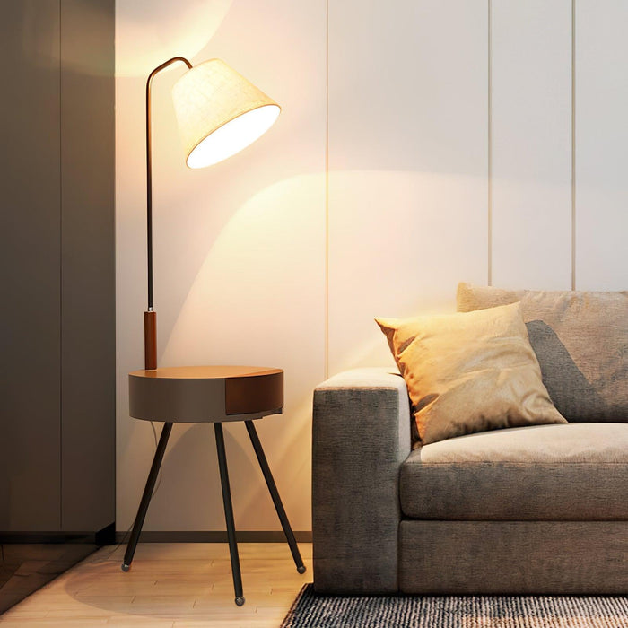 Tripod Fabric Floor Lamp-DWHOME