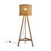 Tripod Wooden Rattan Floor Lamp - DWHOME