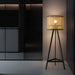 Tripod Wooden Rattan Floor Lamp - DWHOME