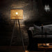 Tripod Wooden Rattan Floor Lamp - DWHOME